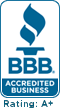 BBB Accredited Business Rating: A+